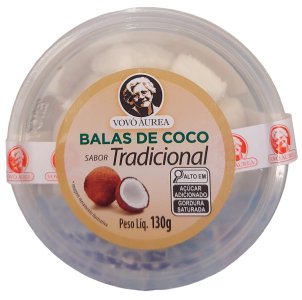 Bala de Côco Tradicional Vovó Áurea, Artesanal