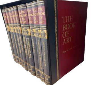 Coleção The Book Of Art. Origins Of Western Art, 10 Volumes, Donald E. Strong, Editora Grolier, 1967, em Inglês
