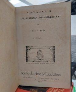 Catálogo de Moedas Brasileiras de 1643 a 1970, Álvaro dos Santos Leitão, 1970, Capa Dura