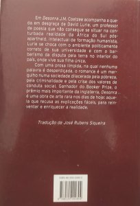 Desonra, J. M. Coetzee, Companhia das Letras