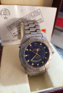 Relógio Technos, Chronoalarm, Skydiver Professional, 15atm Antigo Original, Estado de Novo, Coleção Particular
