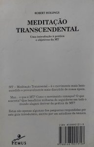 Meditação Transcendental. Uma Introdução à Prática e Objetivos da MT, Robert Hollings, Editora Hemus