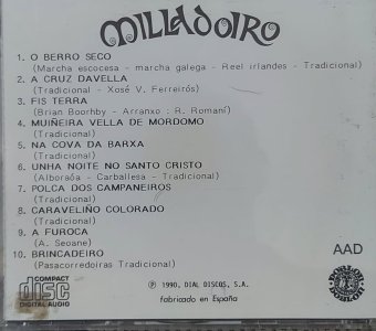 Cd Milladoiro, O Berro Seco, Importado Espanha [1990]