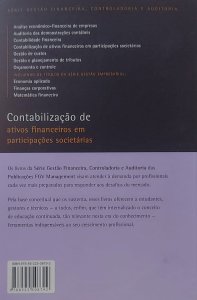Contabilização de Ativos Financeiros em Participações Societárias, Ricardo Lopes Cardoso, Carlos Vieira, Editora FGV
