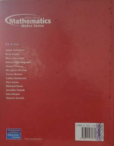 Math Makes Sense 7, Addison Wesley, Jason Jonhston